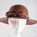 180714 Chocolate Pedal Straw 1930's style hat